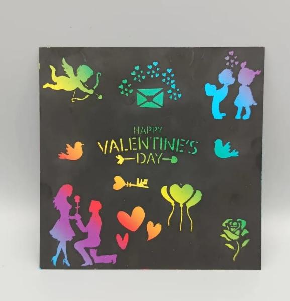 HAPPY VALENTINE’S DAY — Holografische Valentinskarte